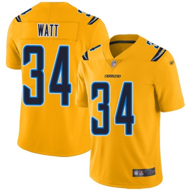Los Angeles Chargers NFL Football Derek Watt Gold Jersey Youth Limited #34 Inverted Legend->youth nfl jersey->Youth Jersey